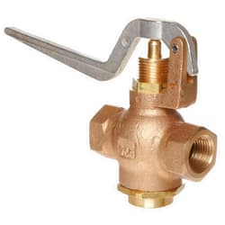 Kingston Valves Kingston 305A Series Brass Quick Opening Flow Control Valve, Squeeze Lever, 1/2