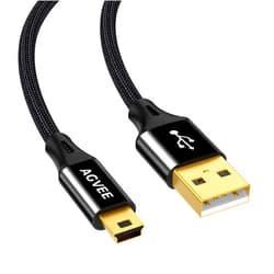 AGVEE 2 Pack 6.6ft USB Cable for Blue Yeti Microphones & Blue Snowball iCE Mic, Replacement Power Cord for Blue Yeti USB Microphone Blackout Edition & HyperX Quadcast, Black