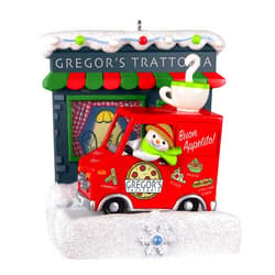 Hallmark Keepsake Christmas Ornament 2023, Happy Holiday Parade Collection Gregor's Trattoria Musical with Light, Gifts for Her