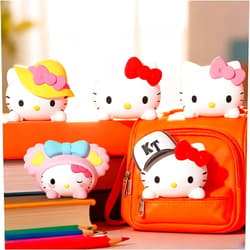 HANJIEJIE Kitty Car Interior Accessories Dashboard Decorations, Set of 5 Cute Car Dash Decor Rearview Mirror Ornament for Women Girl Cute Anime Decor for Home Garden Office