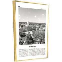 ZentOy Concord Print Black And White, Concord Wall Art, Concord Poster, Concord Photo, Concord Wall Décor, Canvas Poster Wall Art Decor Print Picture Paintings for Living Room Bedroom Decoration Golden-Conc
