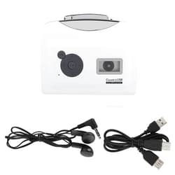 Yosoo Tape Converter, Portable Cassette Tape to MP3 Converter USB Flash Drive Capture Audio Music Player