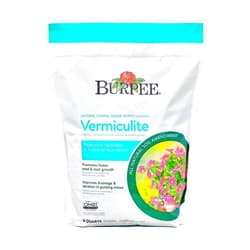 Burpee Organic Horticultural Add to Potting Soil | Ideal for Seed Starting, Water Retention and Plant Propagation | 100% Natural | 8 Quart, 1-Pack, Vermiculite (8qt)