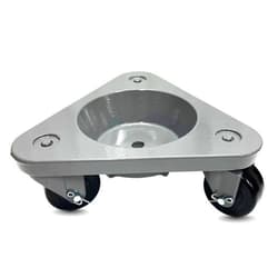 CasterHQ Bond 3310 Super Duty Cup Dolly – 750 lb Capacity – Cast Iron Triangular Dolly with 3