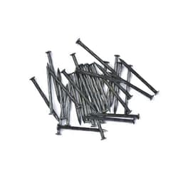 ÖÇS 3.1 inch (80 mm) Length Fluted Hardened High Carbon Steel Point Tip Wall Masonry Concrete Black Nails (25 pcs.)