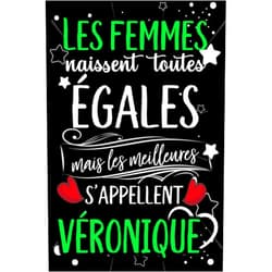 Lola Gatita Les femmes naissent toutes égales mais les meilleures s'appellent VÉRONIQUE: joyeux anniversaire humour carnet de notes Cadeau prénom personnalisé ... mère, épouse ,110 pages (French Edition)