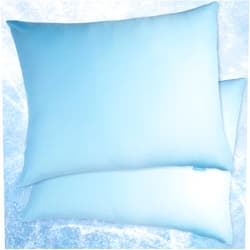 Niagara Sleep Solution Niagara Set of 2 Cooling Pillow Cases Standard Size, CoolSpan™ Technology Q-Max 0.4 Cooling Pillowcases for Hot Sleepers, Hidden Zipper Pillow Covers, Soft, Anti-Static (20x26'') - Blue