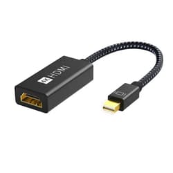 IVANKY 4K Active Mini DisplayPort to HDMI Adapter, 4K@60Hz, Thunderbolt 1&2 to HDMI [0.24m/0.65FT, Super Slim] Mini DP to HDMI Adapter for MacBook Air/Pro, Surface Pro/Dock/Book, Monitor, Projector