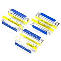 Warmstor 6-Pack DB25 25Pin Female to Female Male to Male Mini Gender Changer Coupler Adapter RS232 Serial Cable Connector