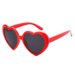 IOHLNG Heart Sunglasses for Women Men Oversized Trendy Love Shaped Sunglasses Retro Lovely Fashion Cute Sun Glasses