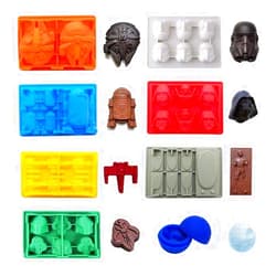 FantasyBear Star War Shaped Mold,Set of 8 Silicone Flexible Molds for Star Wars Lovers Robots Birthday Cake Decoration Candy Molds Chocolate Molds Soap Molds Baking Molds Jello Molds (8pcs Set)