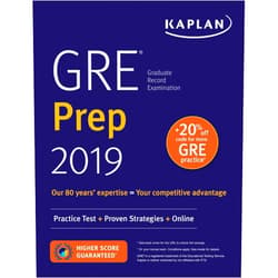 Kaplan Test Prep GRE Prep 2019: Practice Tests + Proven Strategies + Online (Kaplan Test Prep)