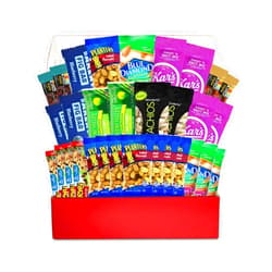 BUNDLE O SNACKS Variety Snacks Care Pack (32 Count) Healthy Snacks Care Package Grab And Go Variety Mix of Assorted Packaged Nuts, Peanuts, Almonds, Trail Mixes, Nut Bars & More For Breakfast, College, Work, Fitness