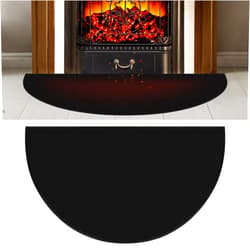 Aulock 27'' x 48'' Upgraded Thickened Fireplace Mat, Half Round Fire Resistant Mat, Fireproof Rug Retardant Hearth Pad for Fireplace Wood Stove, Protect Floor from Sparks Embers Indoor Outdoor