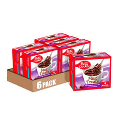 Betty Crocker Mug Treats Hot Fudge Brownie Mix with Fudge Topping, 4 Servings, 13.9 oz. (Pack of 6)