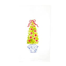Mud Pie Christmas Topiary Towel, Tree, 26