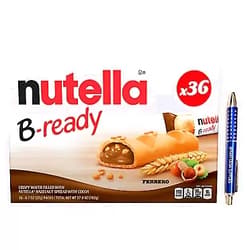 BRYANT DESAI SUPPLIES Nutella B-ready, 36Ct, packaged with BRYANT DESAI SUPPLIES pen
