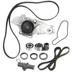 LIYYOO TKH-002 Engine Timing Belt Kit with Water Pump,Compatible with 2003-2013 Acura MDX TL RL ZDX TSX RDX Honda Accord Odyssey Pilot Ridgeline Saturn Vue 3.0L 3.5L 3.7L SOHC V6 Replace TCKWP329 TKH002