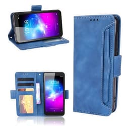 QiongNi Case for ZTE Quest 5 Z3351S Leather Case,Case for ZTE Blade A3 2019 / Blade L8 Case Cover,Case for Case for ZTE Blade A31 Lite/Blade A31 L Case Flip Pu Leather Cover Blue