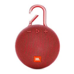 JBL Clip 3, Fiesta Red - Waterproof, Durable & Portable Bluetooth Speaker - Up to 10 Hours of Play - Includes Noise-Cancelling Speakerphone & Wireless Streaming
