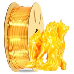 OEM MIKA3D 1KG Silk Metalic Shiny Gold PLA 3D Printer Filament, Widely Support for Most 3D Printing Printer, 2.2lbs 1KG 1.75mm 3D Printing Silk PLA Material