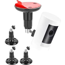 KJRIVER 3 Packs Adhesive Ring Camera Mount Stick Up Mount Holder Compatible with Outdoor Security Camera, 360° Degree Adjustable Security Mounting Bracket,Camera Not Included