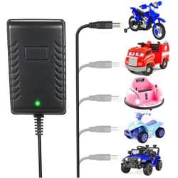 Venshun 6V Battery Charger for Kids Ride On Toys Car 6v Charger for Best Choice Products Kidzone Bumper Car Kid Trax Toddler Quad ATV Electric Car Charger