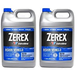 Zerex Asian Vehicle Blue Silicate and Borate Free 50/50 Prediluted Ready-to-Use Antifreeze/Coolant 1 GA (Pack of 2)