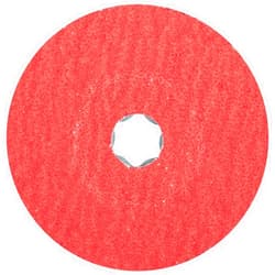 PFERD COMBICLICK Fibre Disc, 25 pc. | 4-1/2 inch Dia. | 24 grit | Ceramic Oxide CO-Cool Grain | 40725 – for Aggressive Grinding with Maximum Stock Removal Rate on Hard Materials