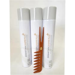 Generic Shaper Plus - Hold And Control Hairspray - 10.6 Ounces Pack Of 3 Styling comb may vary.