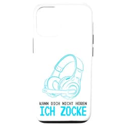 Zocker gaming Spaß mit Gamer Headset zocken iPhone 12/12 Pro Kann dich nicht hören, ich zcke Gamer Headset Saying Case