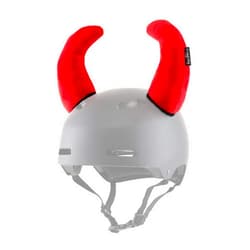 Parawild Bison Helmet Accessories w/Sticky Hook & Loop Fastener Adhesive (Helmet not Included), Fun Red Devil Helmet Horns/Ears/Covers for Snowboarding, Skiing, Biking, Cycling for Kids and Adults