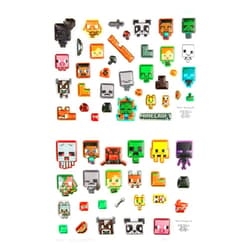 Paladone Minecraft Official Licensed Puffy Gadget Decals Laptop and Phone Case Stickers for Boys and Girls, Creeper, Steve, TNT Gamer Gift, Overworld Decals for All Ages | Paladone
