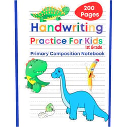 Sarah Gibbs Handwriting Practice for Kids 1st Grade: 200 Pages Blank Handwriting Practice Paper with Dotted Lines for Kindergarten, 1st, 2nd, 3rd and 4th Grade