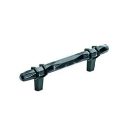 Amerock | Cabinet Pull | Marble Black/Black Bronze | 3-3/4 inch (96 mm) Center-to-Center | Carrione | 1 Pack | Drawer Pull | Drawer Handle | Cabinet Hardware