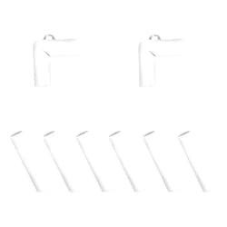 SKERELL Projector Screen100 inch Accessories 6 Straight Plastic Connectors, 2 90 Degree Plastic Connectors
