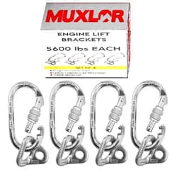 Muxlor Tools 5600 lb - Removable Engine Lift Bracket for Crate Engine Hoist, Engine Lift Plate, Lifting Chains. Perfect for Engine Support Bar, Transmission Jack Adapter, Truck Crane, Lifting Sling.