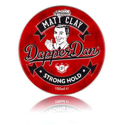 Dapper Dan Strong Hold Matte Clay, 100ml - Smoked Saffron & Leather Fragranced Hair Styling Clay for Men