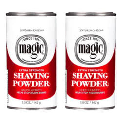 SoftSheen-Carson Magic Shaving Powder Red 5 Ounce Extra-Strength (145ml) (2 Pack)