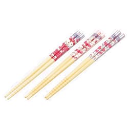 Skater Hello Kitty Bamboo Chopsticks 3 pcs set