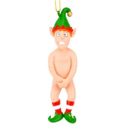 Tree Buddees Funny Naked Elf Inappropriate Christmas Ornaments