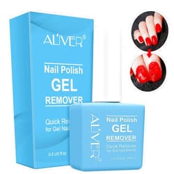 ALIVER Gel Nail Polish Remover 1pcs, Professional Gel Polish Remover for Nails, No Need for Foil, Quick & Easy Polish Remover In 2-3 Minutes, No Need Soaking Or Wrapping-15ml