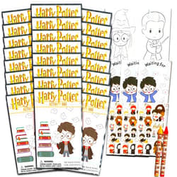 Harry Potter Birthday Party Favors Set - Bundle with 24 Harry Potter Play Packs | Mini Coloring Books, Stickers, and More for Goodie Bags (Hogwarts Party Supplies)
