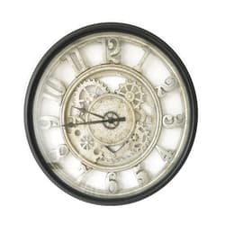 ANDSTAR 20 Inch Gear Wall Clock Roman Numeral Wall Clock Large 3D Retro Rustic Country Luxury Art Vintage Steampunk Industrial Decor for Living Room Bedroom Cafe Bar Decor