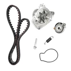 Henge Auto Timing Belt Kit with Water Pump,Tensioner,Idler Pulley, and Bolt Compatible with 2001-2005 Civic,Replace # TCKWP312