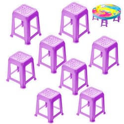 Yookeer Canvas Paint Stands for Painting Mini Canvas Feet Risers Support for Fluid Acrylic Pouring Paint Supplies(Purple)