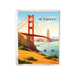 Turnip Designs 8X10 Unframed San Francisco California Retro City Urban Landscape Art Print Poster Illustration Home Decor RC011