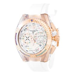 Technomarine Women's Cruise Dream Stainless Steel Quartz Watch with Silicone Strap, White, 26 (Model: TM-119022)