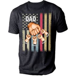 IZI POD Customized Mens Grandpa American Flag Father's Day 4th of July First Gift for Dad Poppop Pop papa with Grandkids Names
