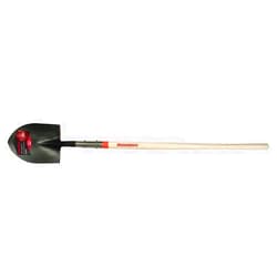 UnionTools Razor-Back 45519 Round Point Digging Shovel with Open-back and Rolled Step - 48